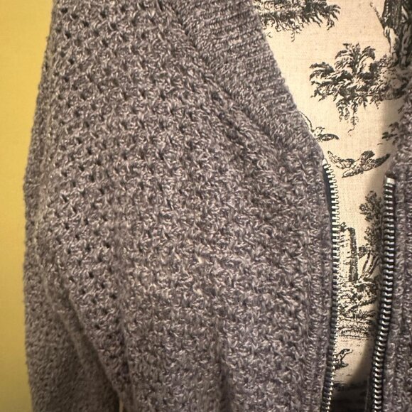 GAP PL MERINO KNIT BOMBER ZIPPER CARDIGAN - Picture 3 of 9